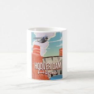 Hoover-Staudamm Nevada Arizona Vintage-Cartoon Kaffeetasse