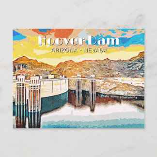 Hoover-Staudamm Postkarte