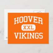 Hoover - Vikings - High School - Nord Kanton Ohio Postkarte (Vorne/Hinten)