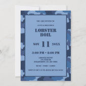 Hooyah! Blue Camouflage Foto Birthday Hummer Bob Einladung (Rückseite)