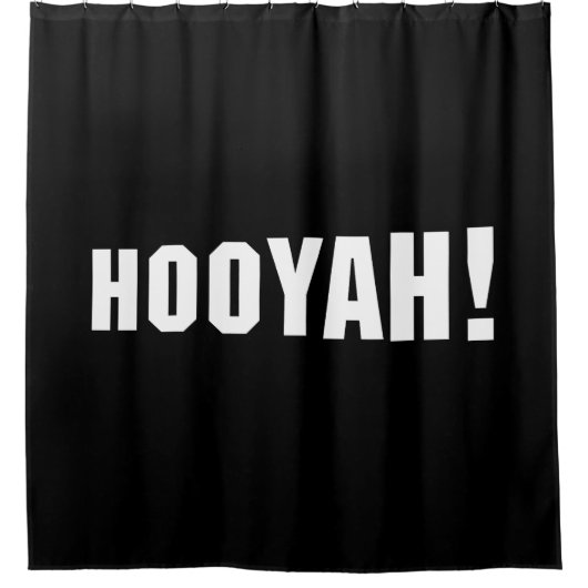 HOOYAH! DUSCHVORHANG (Vorderseite)