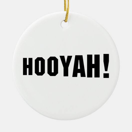 HOOYAH! KERAMIK ORNAMENT (Vorne)