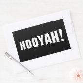 HOOYAH! RECHTECKIGER AUFKLEBER (Umschlag)