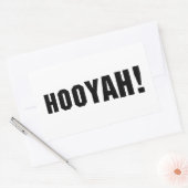 HOOYAH! RECHTECKIGER AUFKLEBER (Umschlag)