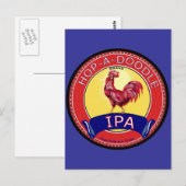 Hop a Doodle IPA Beer Postkarte (Vorne/Hinten)