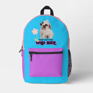 Hop auf der wilden Seite Bedruckter Rucksack