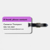 Hop auf der wilden Seite Gepäckanhänger (Rückseite horizontal)