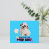 Hop auf der wilden Seite Postkarte (Stehend Vorderseite)