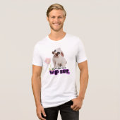 Hop auf der wilden Seite Tri-Blend Shirt (Vorderseite voll)