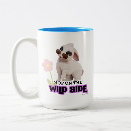 Hop auf der wilden Seite Zweifarbige Tasse (Links)