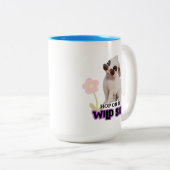 Hop auf der wilden Seite Zweifarbige Tasse (VorderseiteRechts)