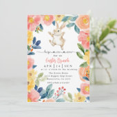 Hop auf Osterbrunch und Eierjagd Einladung (Stehend Vorderseite)