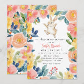 Hop auf Osterbrunch und Eierjagd Einladung (Vorne/Hinten)