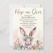 Hop auf Ostersonnigen Frühlingsbrunch Einladung (Vorderseite)
