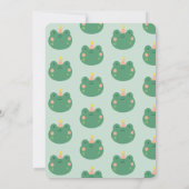 Hop auf über Frog Geburtstagsparty Einladung (Rückseite)