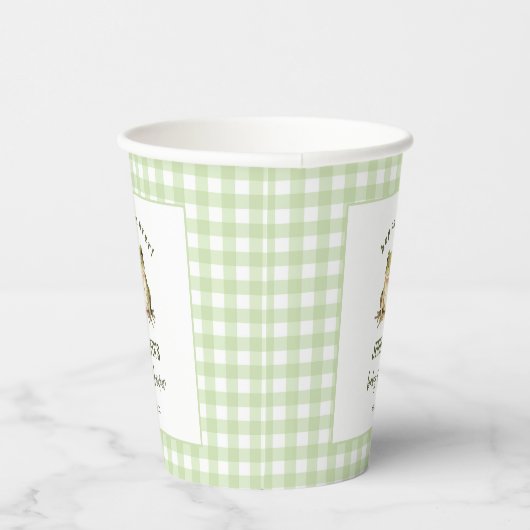 Hop auf über Frog Theme Babydusche Pappbecher (Rechts)