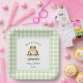 Hop auf über Frog Theme Babydusche Pappteller (Party)