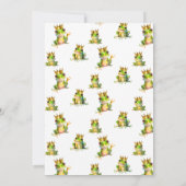 Hop auf über Niedliche Frog Prince Baby Dusche Einladung (Rückseite)