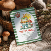 Hop auf über Niedlichen Clownfrosch Wasserfarbe Ge Einladung