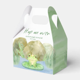 Hop auf über Watercolor Princess Frog Baby Shower Geschenkschachtel