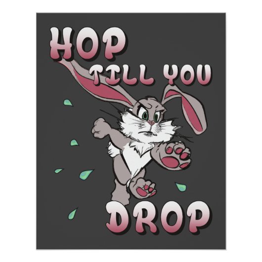 Hop, bis du gefallen bist poster (Vorderseite)