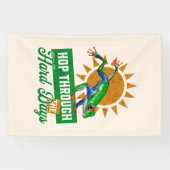 Hop durch die harten Tage Amazonas-Baumfrosch Banner (Horizontal)