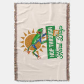 Hop durch die harten Tage Amazonas-Baumfrosch Decke (Vorderseite Vertikal)