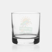 Hop durch die harten Tage Amazonas-Baumfrosch Whiskyglas (Rückseite)