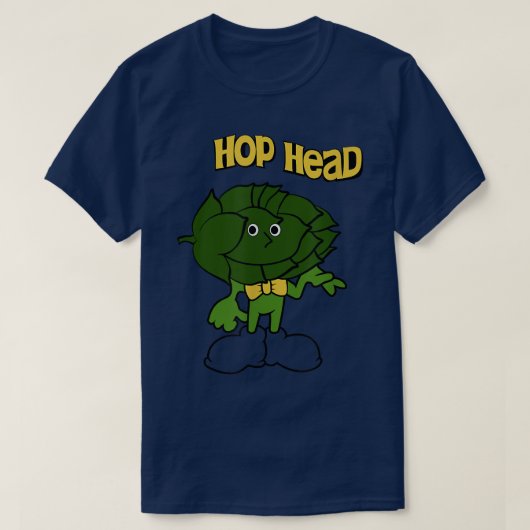 HOP HEAD Homebrewing, Hüttenboote Lover T-Shirt (Design vorne)