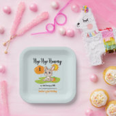 Hop Hooray Niedlicher 1. Geburtstag Pappteller (Party)