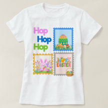 Hop Hop Hop Süße Ostern-Collage T-Shirt