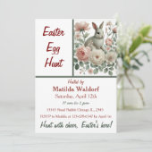 Hop & Hunt: Einladung zur Ostereierjagd (Stehend Vorderseite)