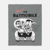 Hop in Batmobile Fleecedecke (Vorderseite)