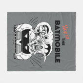 Hop in Batmobile Fleecedecke (Vorderseite (Horizontal))