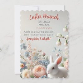 Hop in den Frühling: Eine Pastel Osterfeier Einladung