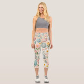 Hop in Ostern Capri Leggings (Vorderseite)