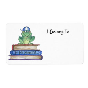 Hop in Reading Property Label