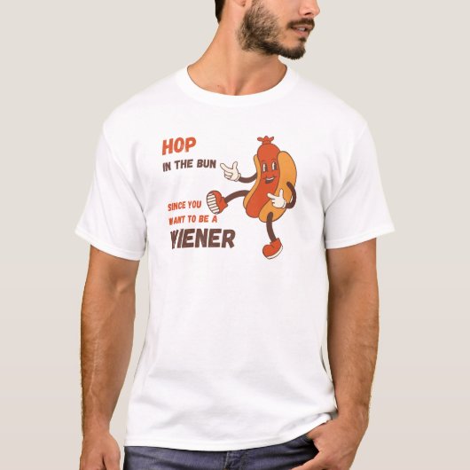 Hop in the Bun Da du Gewollt hast, eine Dackel zu  T-Shirt (Vorderseite)
