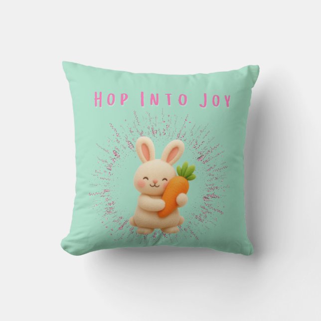 Hop Into Joy Kissen (Vorderseite)