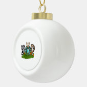 Hop Oaster Keramik Kugel-Ornament (Rechts)