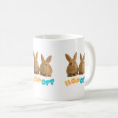 Hop Off Bunny – Cute & Sassy Rabbit Kaffeetasse (VorderseiteRechts)