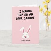 Hop On My Carrot Easter Card Karte (Gelbe Blume)
