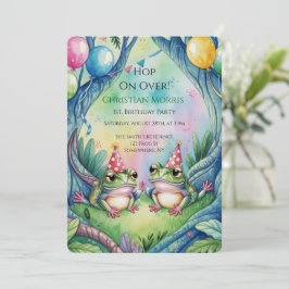Hop On Over Birthday Party Einladung