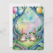 Hop On Over Birthday Party Einladung (Rückseite)