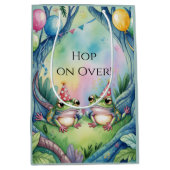 Hop On Over Birthday Party  Mittlere Geschenktüte (Vorderseite)