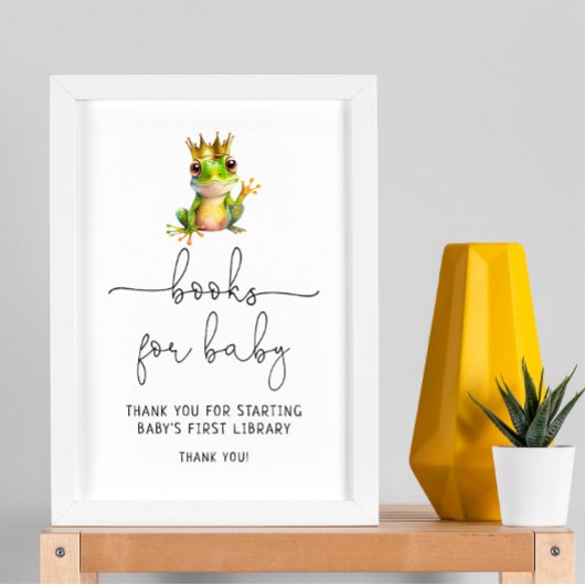 Hop On Over Frog Books for Baby Poster