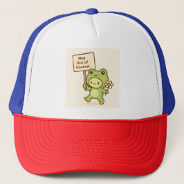 HOP Out of Control Frog Cute Whimsical Life Truckerkappe