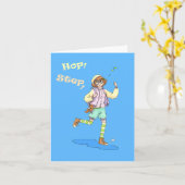 Hop Step ! Karte (Gelbe Blume)