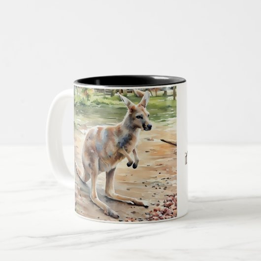 Hop to it Kangaroo Tasse (Vorderseite Links)