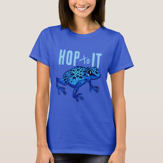 Hop to it - Tropischer Frosch - T - Shirt von Frau (Vorderseite)